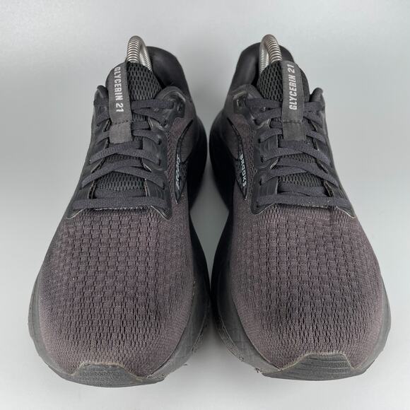 Brooks Glycerin 21 Men 8.5 D Black Ebony Road Race Running Sneaker Athletic Shoe